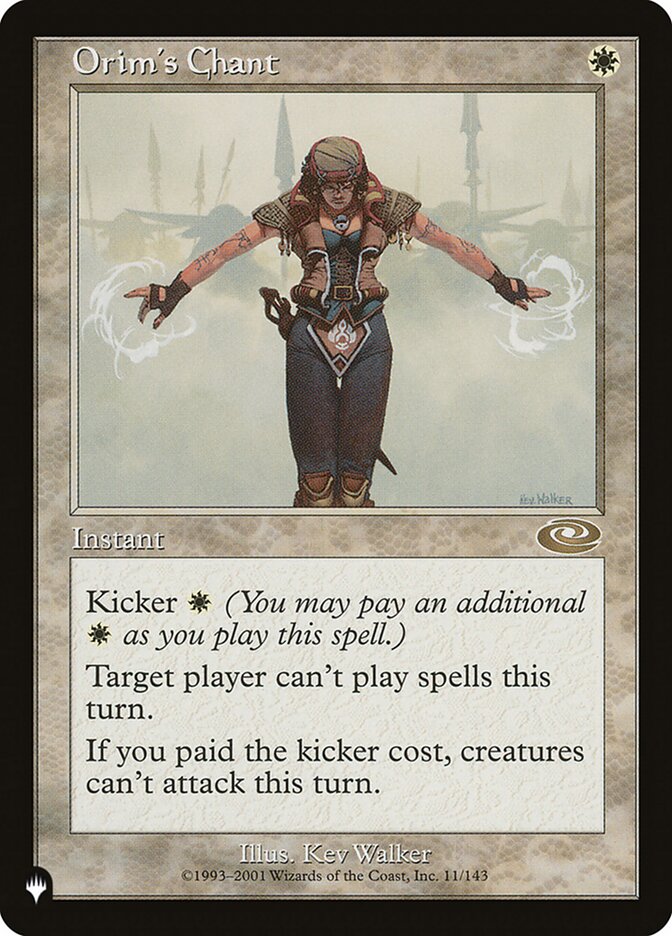 Orim's Chant [The List] Magic: The Gathering