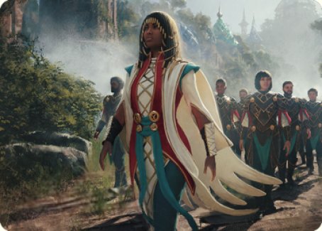 Queen Kayla bin-Kroog Art Card [The Brothers' War Art Series] Magic: The Gathering