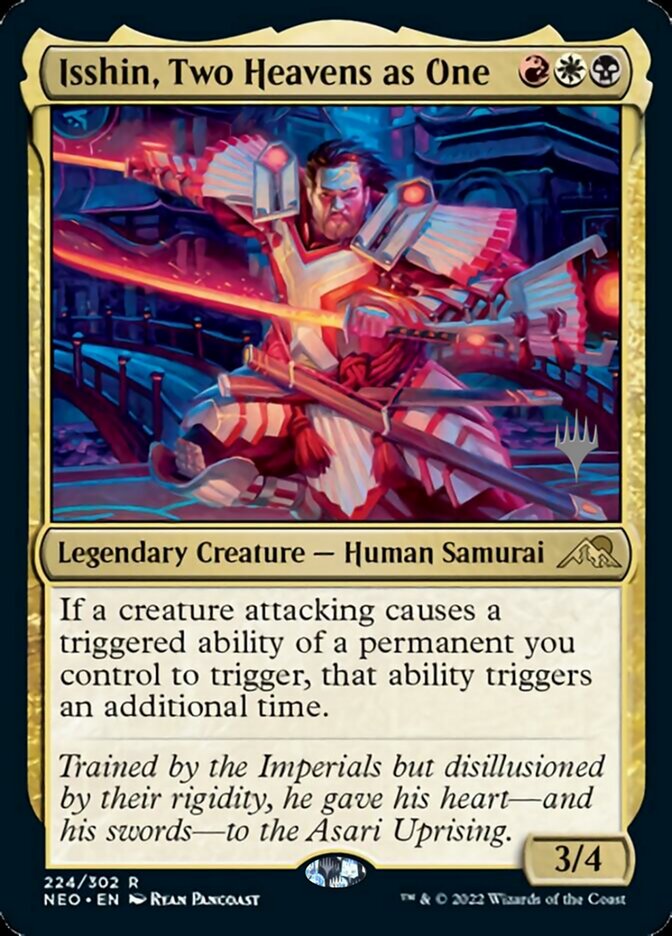 Isshin, Two Heavens as One (Promo Pack) [Kamigawa: Neon Dynasty Promos] Magic: The Gathering