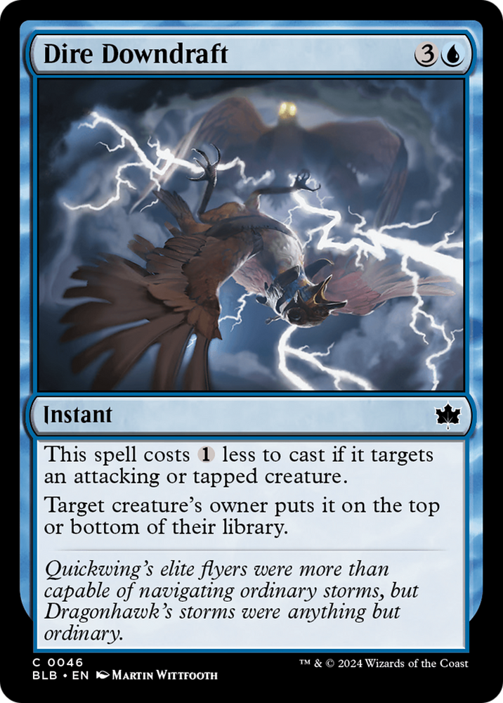 Dire Downdraft [Bloomburrow] Magic: The Gathering