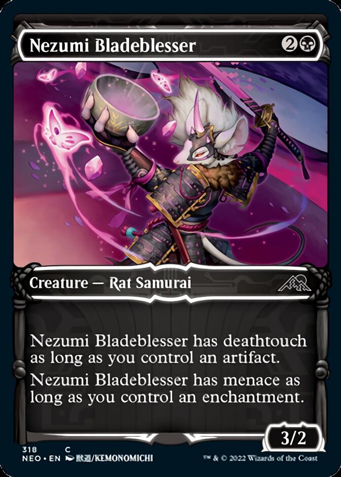 Nezumi Bladeblesser (Showcase Samurai) [Kamigawa: Neon Dynasty] Magic: The Gathering