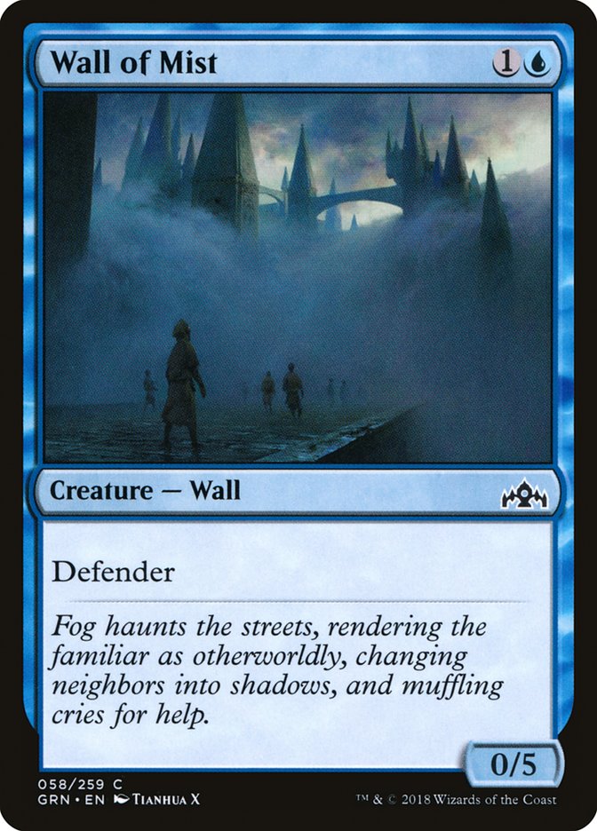 Wall of Mist [Guilds of Ravnica] Magic: The Gathering