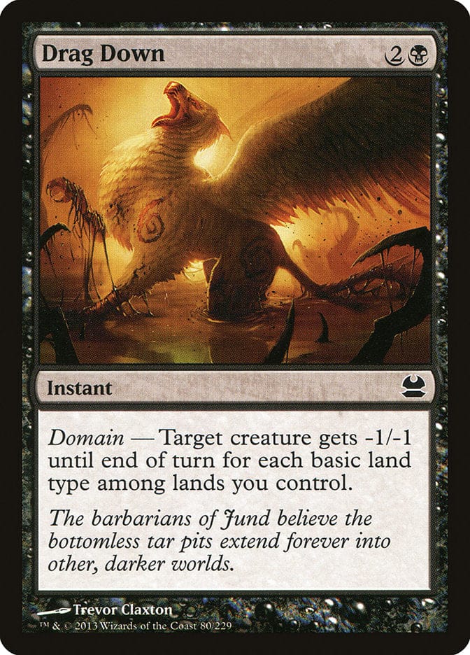 Drag Down [Modern Masters] Magic: The Gathering