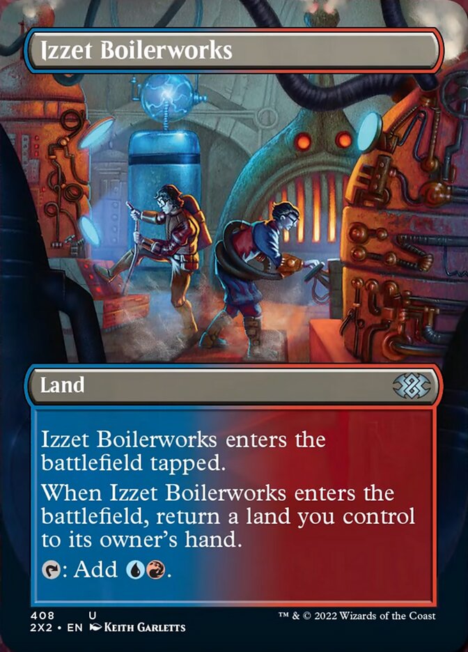 Izzet Boilerworks (Borderless Alternate Art) [Double Masters 2022] Magic: The Gathering
