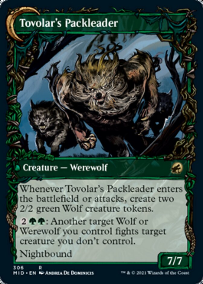 Tovolar's Huntmaster // Tovolar's Packleader (Showcase Equinox) [Innistrad: Midnight Hunt] Magic: The Gathering