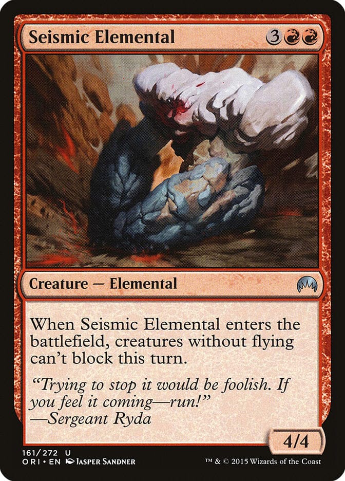 Seismic Elemental [Magic Origins] Magic: The Gathering