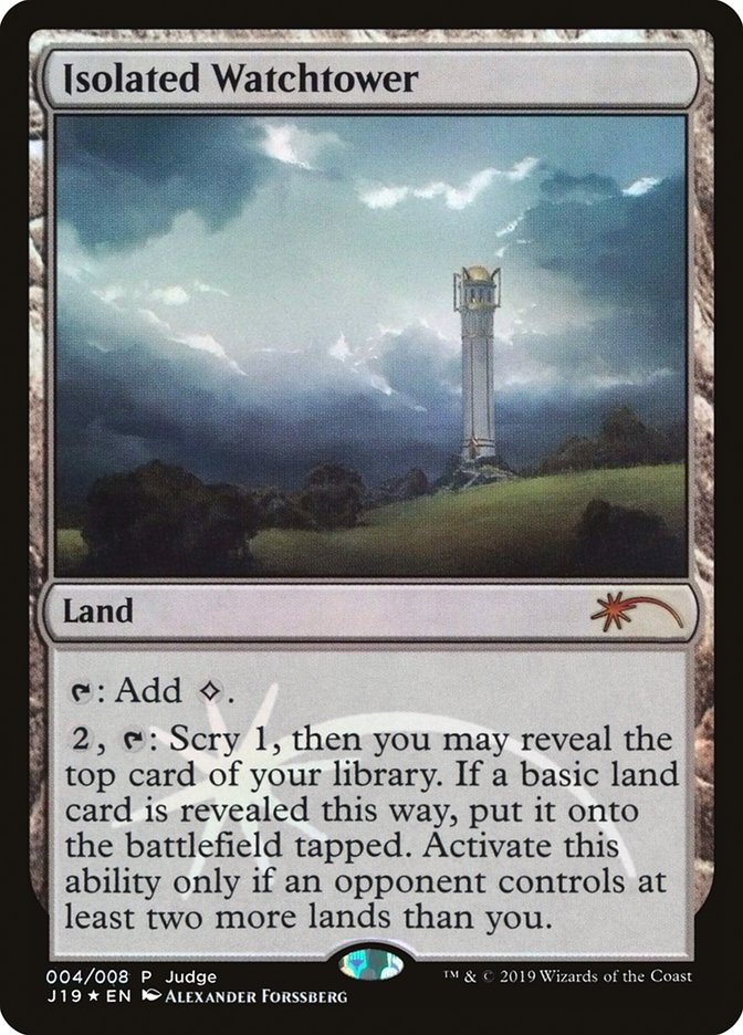 Isolated Watchtower [Judge Gift Cards 2019] Magic: The Gathering