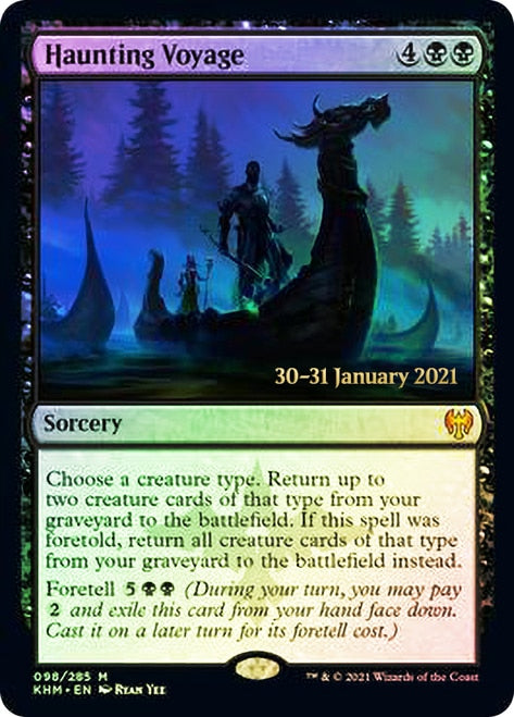 Haunting Voyage [Kaldheim Prerelease Promos] Magic: The Gathering