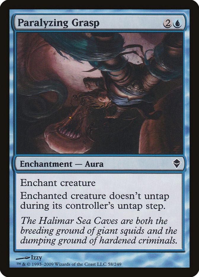 Paralyzing Grasp [Zendikar] Magic: The Gathering