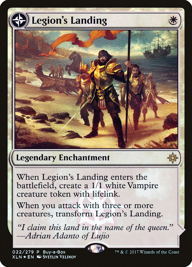 Legion's Landing // Adanto, the First Fort (Buy-A-Box) [Ixalan Treasure Chest] Magic: The Gathering