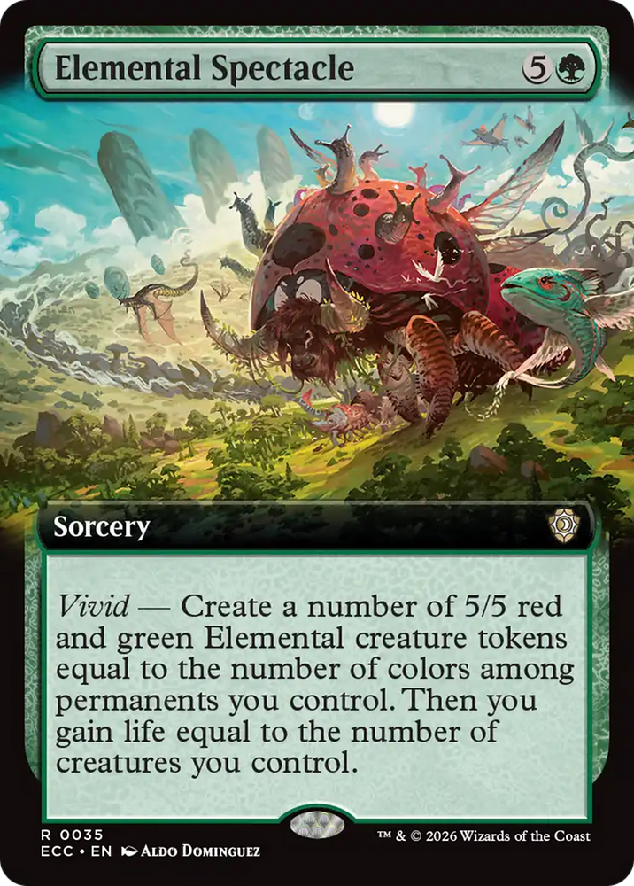 Elemental Spectacle (Extended Art) [Lorwyn Eclipsed Commander] Magic: The Gathering