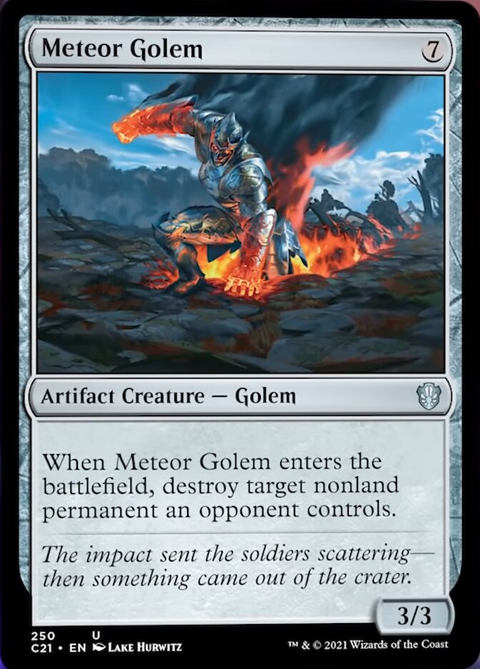 Meteor Golem [Commander 2021] Magic: The Gathering