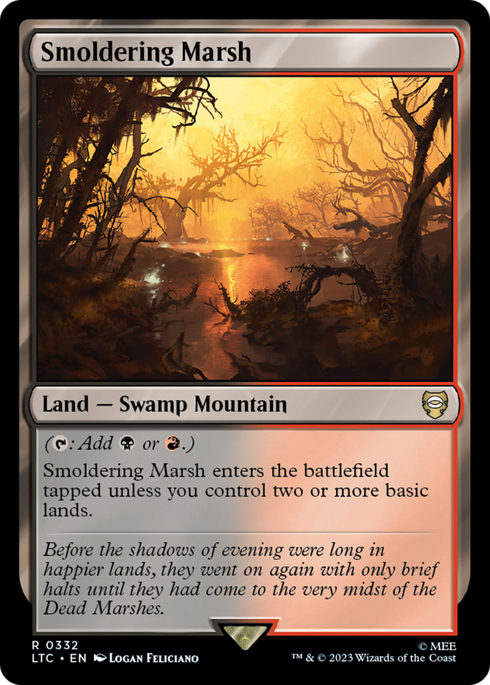Smoldering Marsh [The Lord of the Rings: Tales of Middle-Earth Commander] Magic: The Gathering