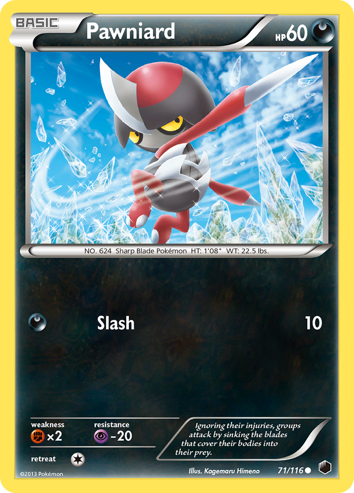 Pawniard (71/116) [Black & White: Plasma Freeze] Pokémon