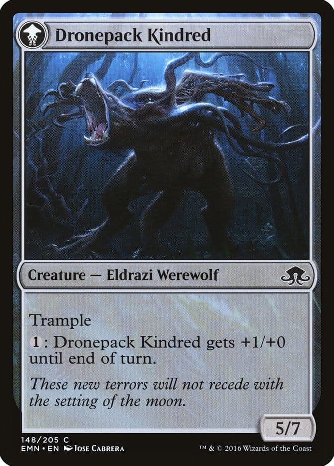 Vildin-Pack Outcast // Dronepack Kindred [Eldritch Moon] Magic: The Gathering