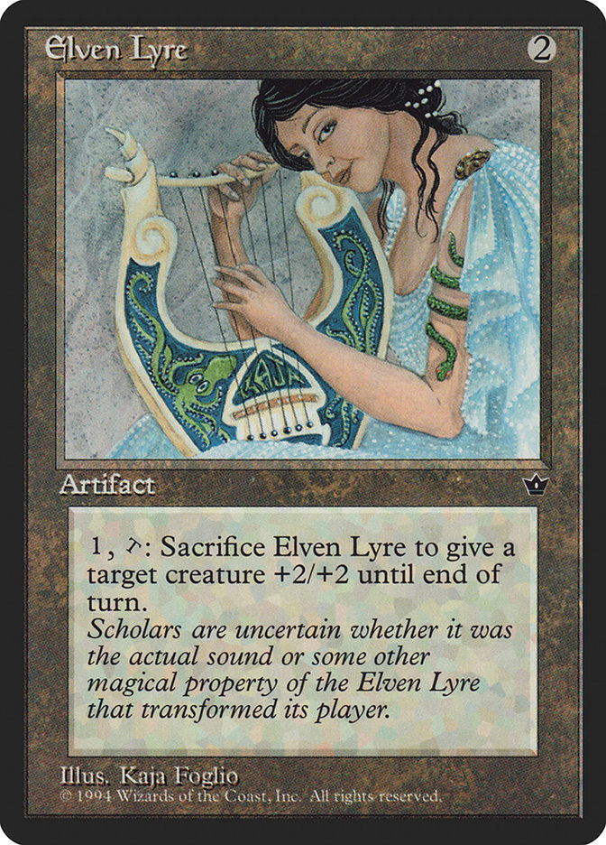 Elven Lyre [Fallen Empires] Magic: The Gathering