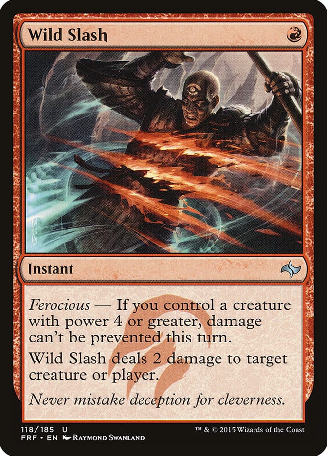 Wild Slash [Fate Reforged] Magic: The Gathering