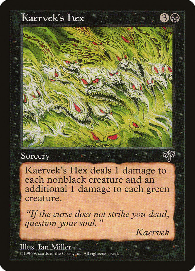 Kaervek's Hex [Mirage] Magic: The Gathering