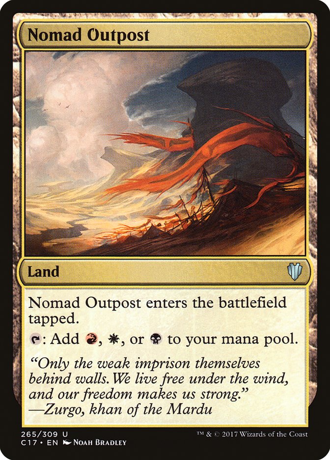 Nomad Outpost [Commander 2017] Magic: The Gathering