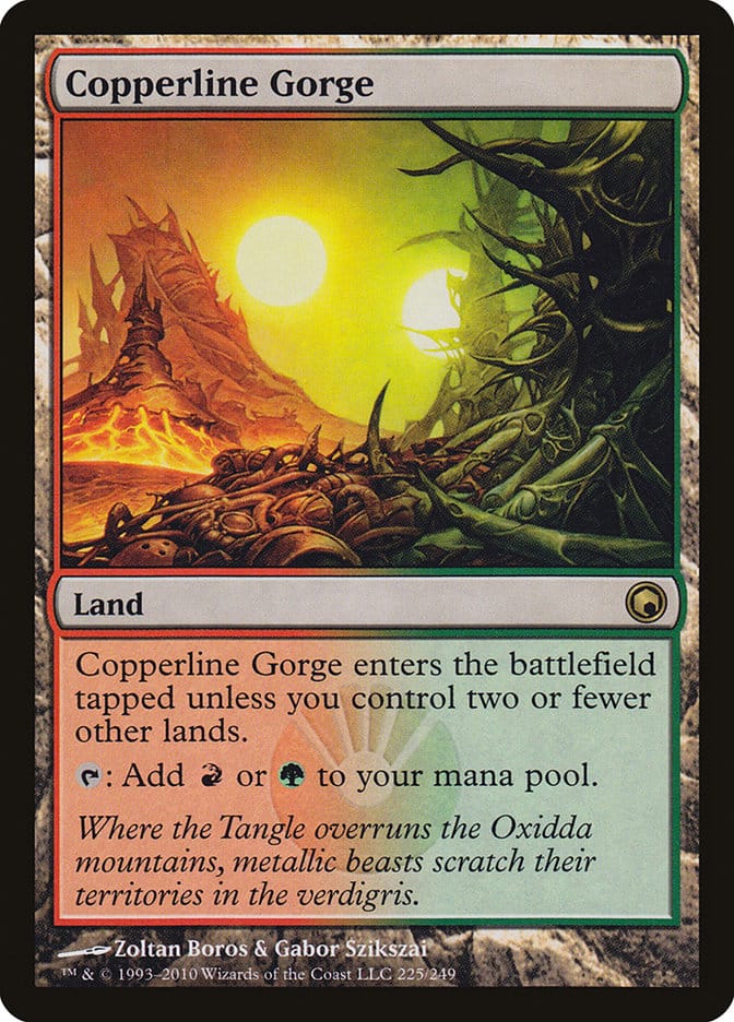 Copperline Gorge [Scars of Mirrodin] Magic: The Gathering