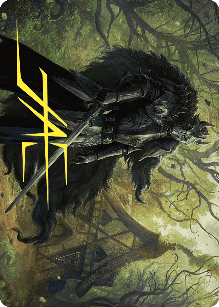 Agatha's Champion Art Card (Gold-Stamped Signature) [Wilds of Eldraine Art Series] Magic: The Gathering