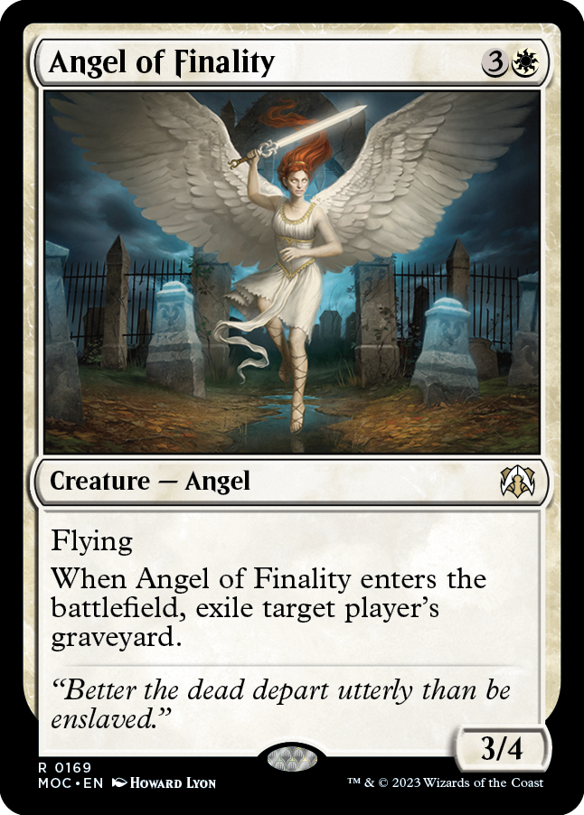 Angel of Finality [March of the Machine Commander] Magic: The Gathering
