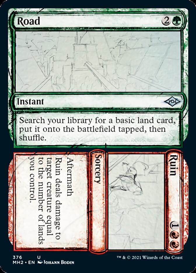 Road // Ruin (Sketch) [Modern Horizons 2] Magic: The Gathering