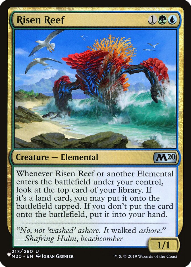 Risen Reef [The List] Magic: The Gathering
