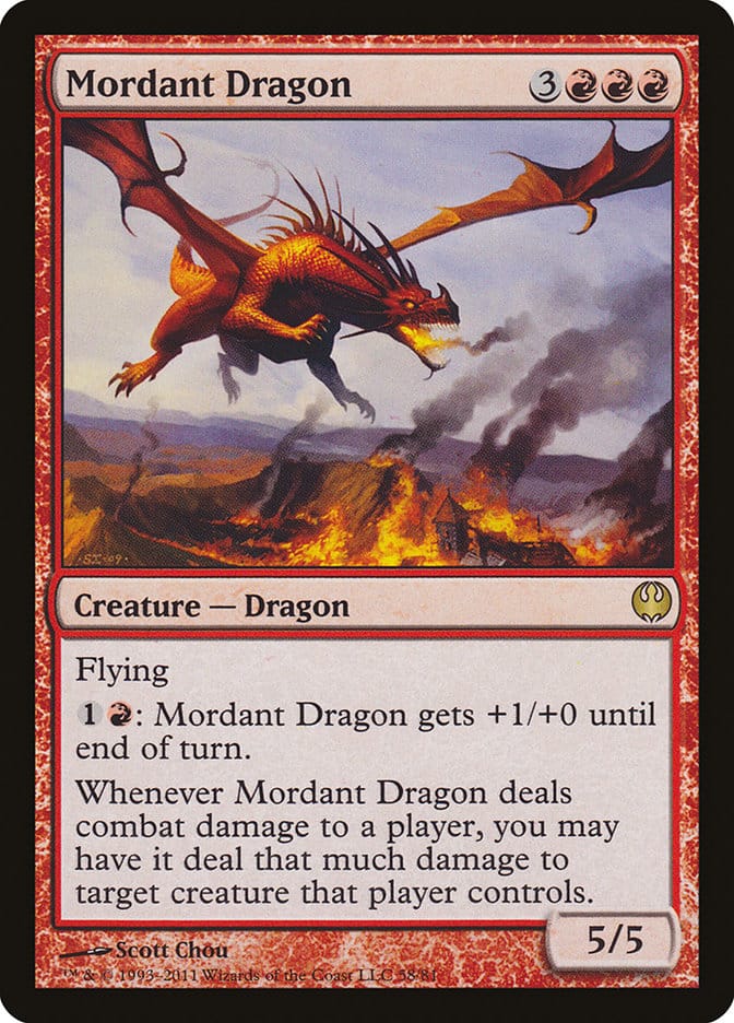 Mordant Dragon [Duel Decks: Knights vs. Dragons] Magic: The Gathering