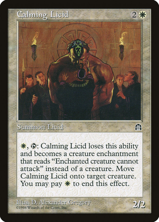 Calming Licid [Stronghold] Magic: The Gathering