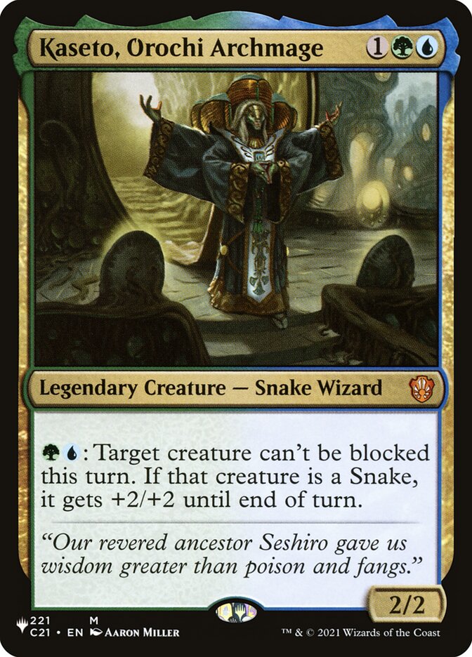 Kaseto, Orochi Archmage [The List] Magic: The Gathering