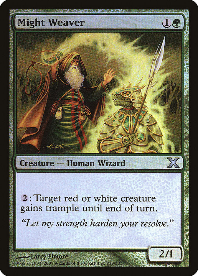 Might Weaver (Premium Foil) [Tenth Edition] Magic: The Gathering