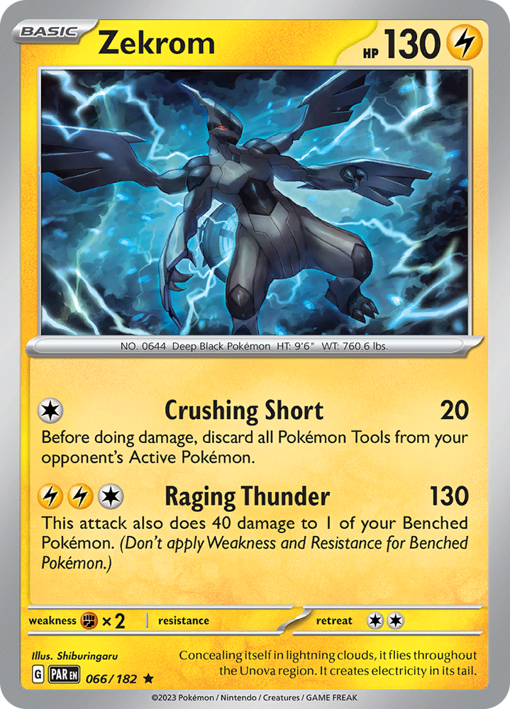 Zekrom (066/182) [Scarlet & Violet: Paradox Rift] Pokémon