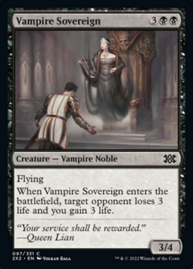 Vampire Sovereign [Double Masters 2022] Magic: The Gathering