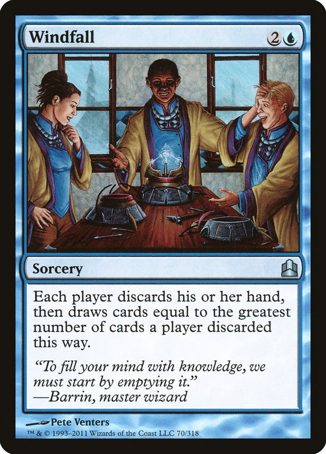 Windfall [Commander 2011] Magic: The Gathering