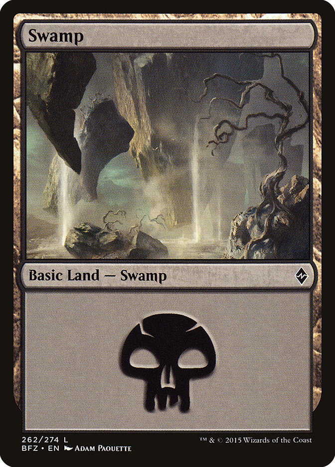 Swamp (262) [Battle for Zendikar] Magic: The Gathering