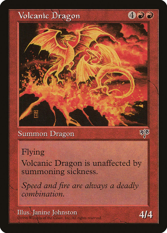 Volcanic Dragon [Mirage] Magic: The Gathering