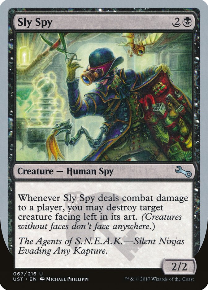 Sly Spy ("Silent Ninjas Evading Any Kapture") [Unstable] Magic: The Gathering