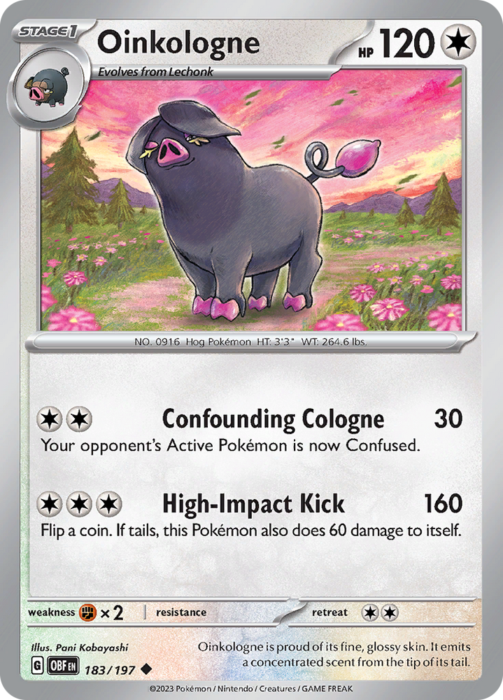 Oinkologne (183/197) [Scarlet & Violet: Obsidian Flames] Pokémon