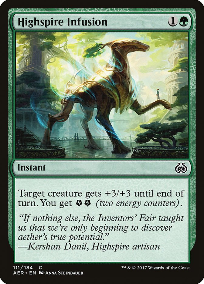 Highspire Infusion [Aether Revolt] Magic: The Gathering