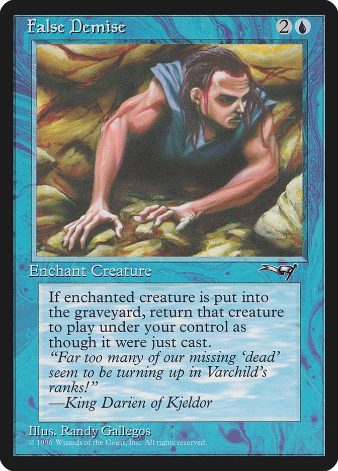 False Demise (Sleeveless) [Alliances] Magic: The Gathering