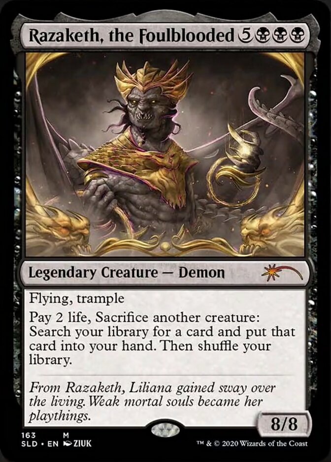 Razaketh, the Foulblooded (Foil Etched) [Secret Lair Drop Series] Magic: The Gathering