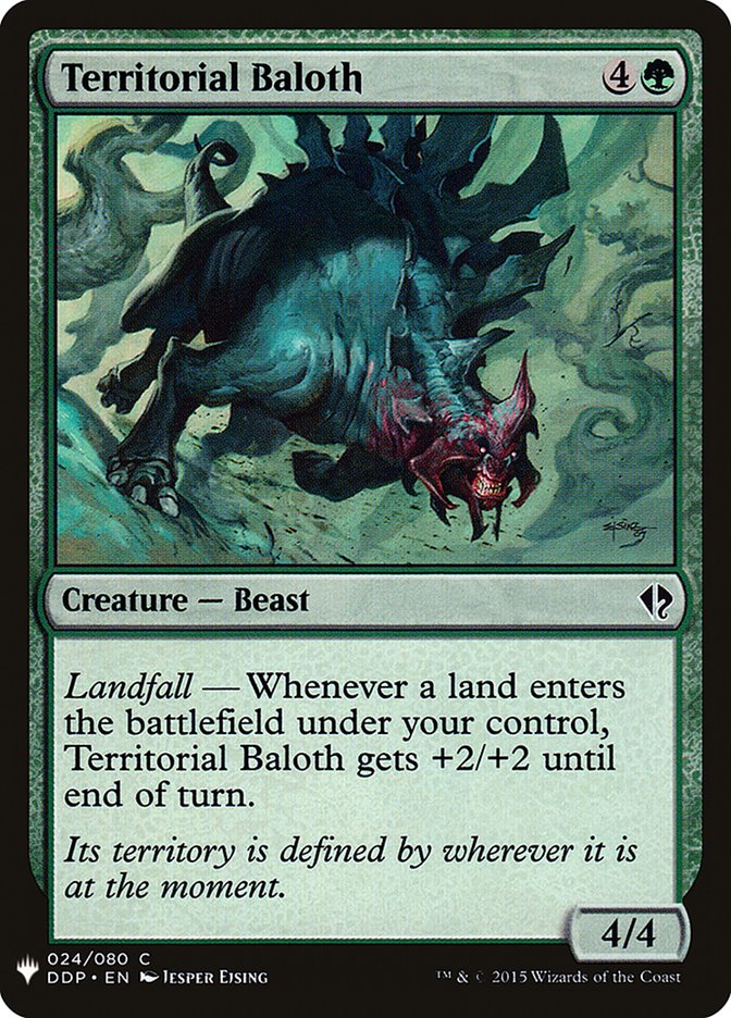 Territorial Baloth [Mystery Booster] Magic: The Gathering