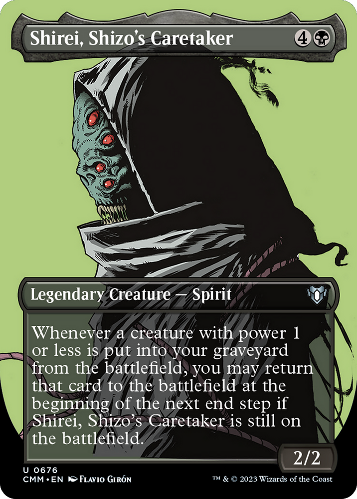 Shirei, Shizo's Caretaker (Borderless Profile) [Commander Masters] Magic: The Gathering