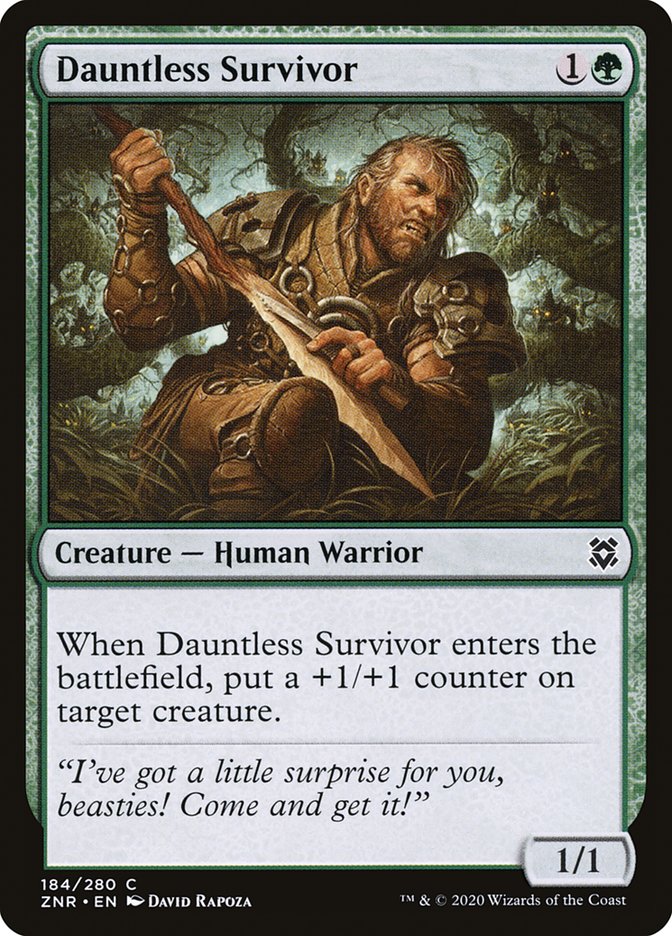 Dauntless Survivor [Zendikar Rising] Magic: The Gathering