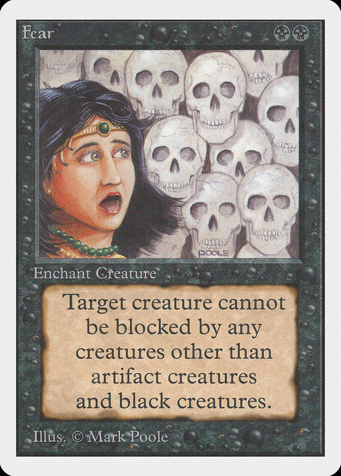 Fear [Unlimited Edition] Magic: The Gathering