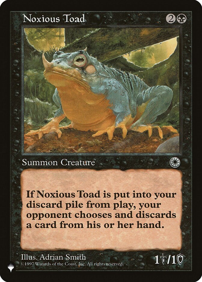 Noxious Toad [The List] Magic: The Gathering