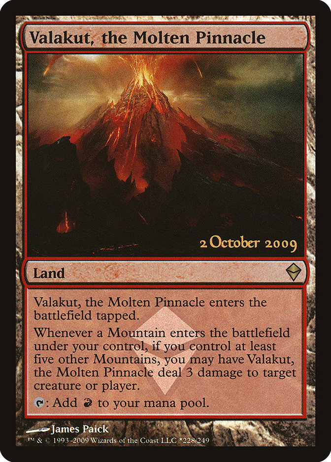 Valakut, the Molten Pinnacle [Zendikar Prerelease Promos] Magic: The Gathering