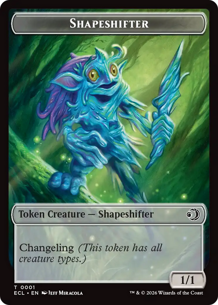 Shapeshifter // Map Double-Sided Token [Lorwyn Eclipsed Tokens] Magic: The Gathering