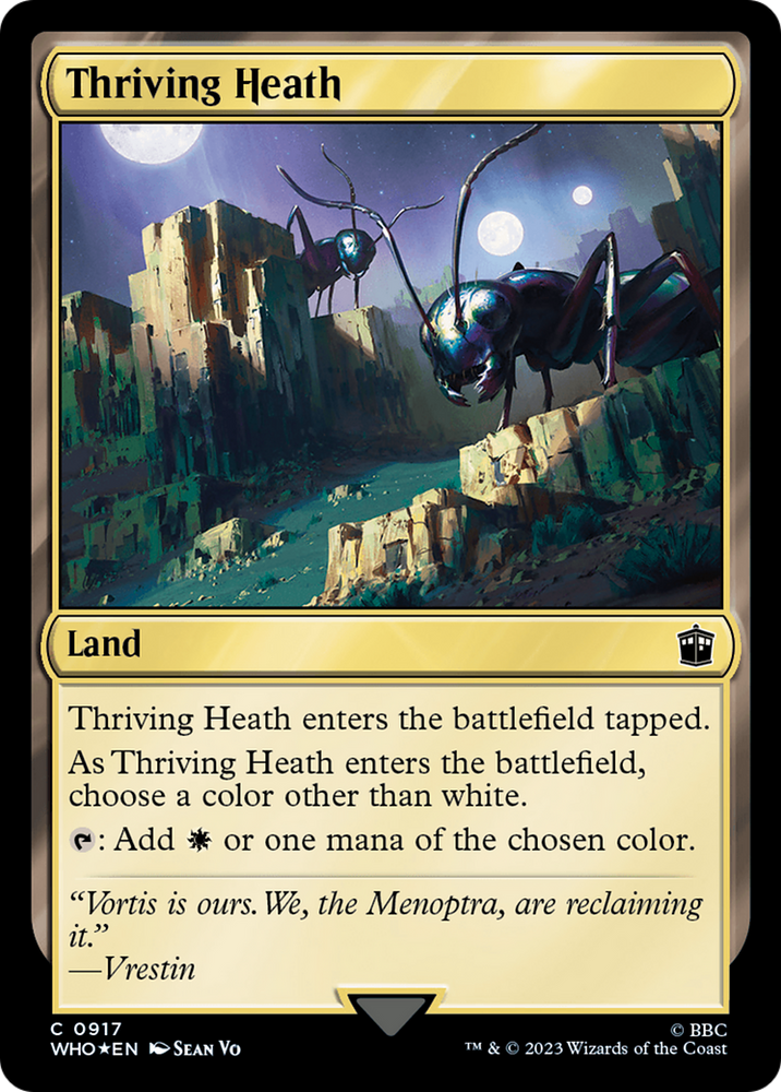 Thriving Heath (Surge Foil) [Doctor Who] Magic: The Gathering